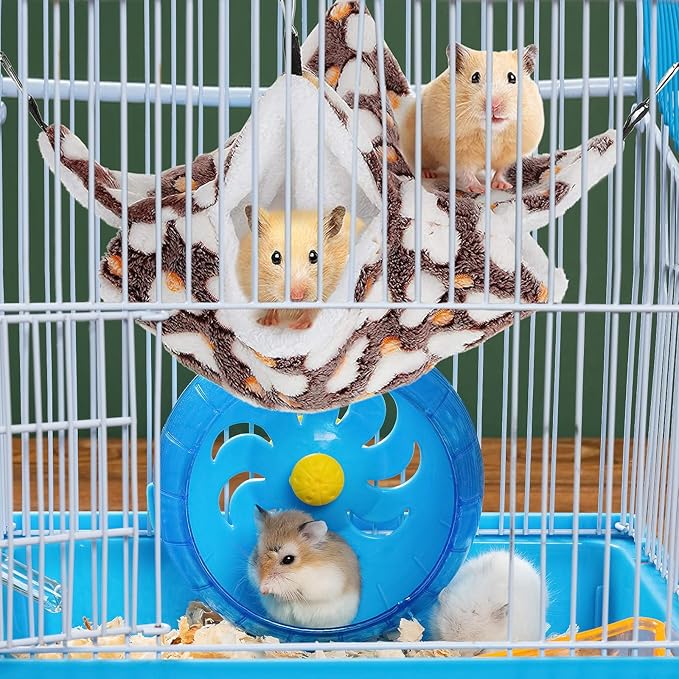 4Pcs Rat Guinea Pig Hanging Hammock Ferret Hanging Bed Pet Cage Hammock Accessories for Small Animals Chinchilla Parrot Sugar Glider Ferret-PawvioPets
