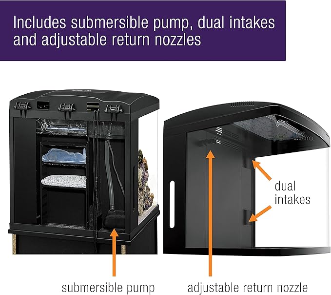 Coralife LED BioCube Aquarium Fish Tank Kit for Saltwater, Marine, Reef or Live Plants, 32 Gallon-PawvioPets