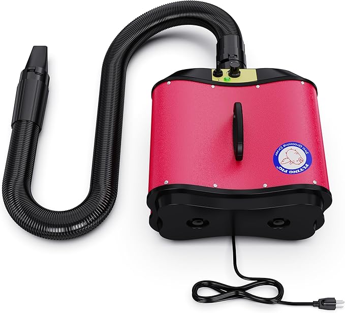 Flying Pig Double Motor High Performance Dog Pet Grooming Dryer -Magenta-PawvioPets