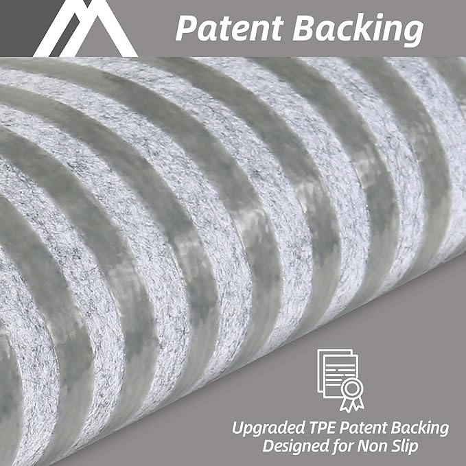 COSY HOMEER Edging Stair Treads Non-Slip Carpet Mat 28inX9in Indoor Stair Runners for Wooden Steps, Edging Stair Rugs for Kids and Dogs, 100% Polyester TPE Backing (10pc, Grey)-PawvioPets