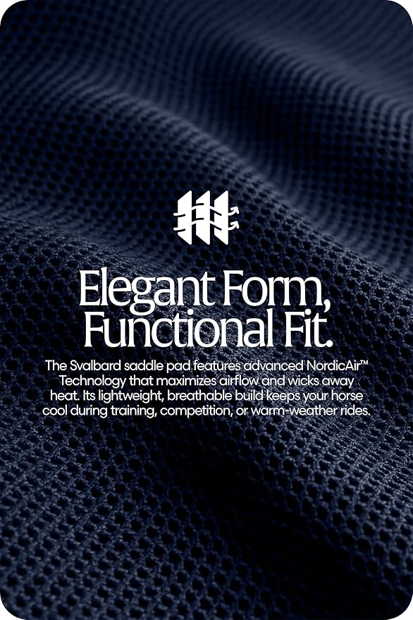 Equinavia Svalbard NordicAir™ Tech All Purpose Saddle Pad | Breathable Micromesh | Contoured Shape-PawvioPets