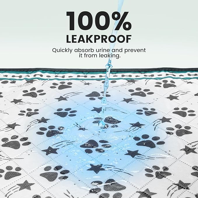 Gardner Pet Washable Dog Pee Pads, 72'' x 72'' Non Slip Dog Mats with Great Urine Absorption, Reusable Puppy Pee Pads for Potty Training - 1 Pack-PawvioPets