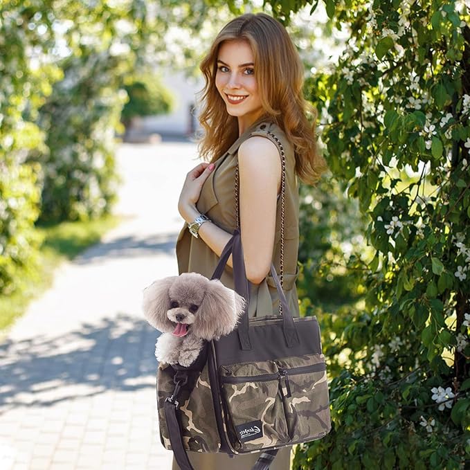 Cat Carrier Bag, Foldable Pet Bag Airline Approved, Pet Travel Carrier for Medium Cats Small Cats Dogs, Sturdy Transport Carriers Long Trips(Black)-PawvioPets