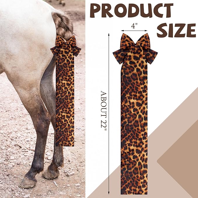 6 Pcs Horse Tail Bag Breathable Guard 22" Slip on Horse Care Tail Wrap 2 Strand Closure Straps Grooming Supplies to Keep from Dirt Breakage Rubbing 6 Designs(Vintage Style)-PawvioPets