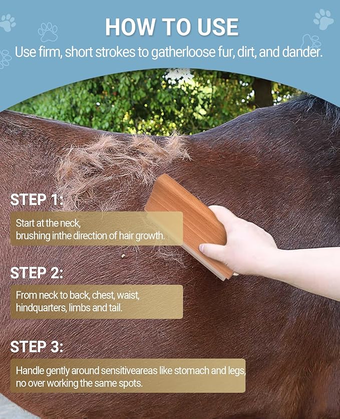 Dog Brush for Shedding | Pet Hair Removal Tool, Cat Grooming Supplies, Deshedding Dog Brush | Combs for cleaning and grooming short and long hair (L (5.3 Inch))-PawvioPets