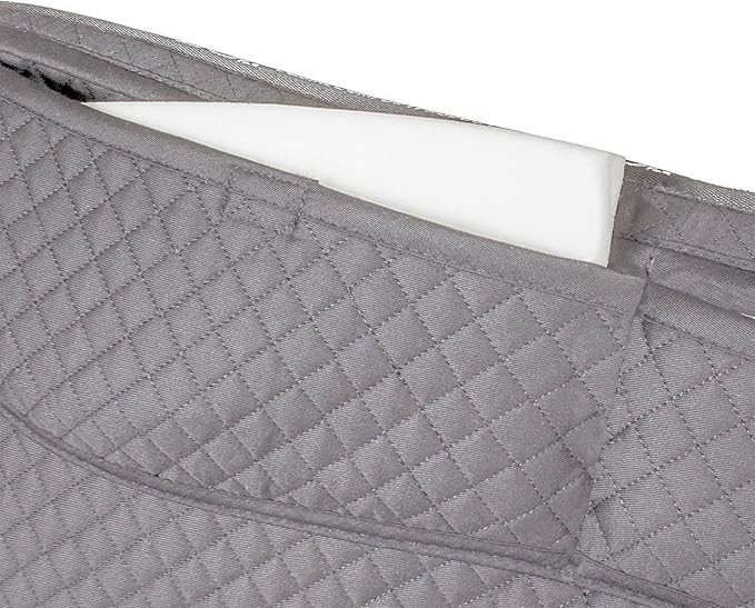 ECP Equine Comfort Products Thermoregulating Western Saddle Pad, Machine Washable Contoured Fit, Water Absorbing, Therapeutic, Shock Absorbing with Adjustable Memory Foam Shims-PawvioPets