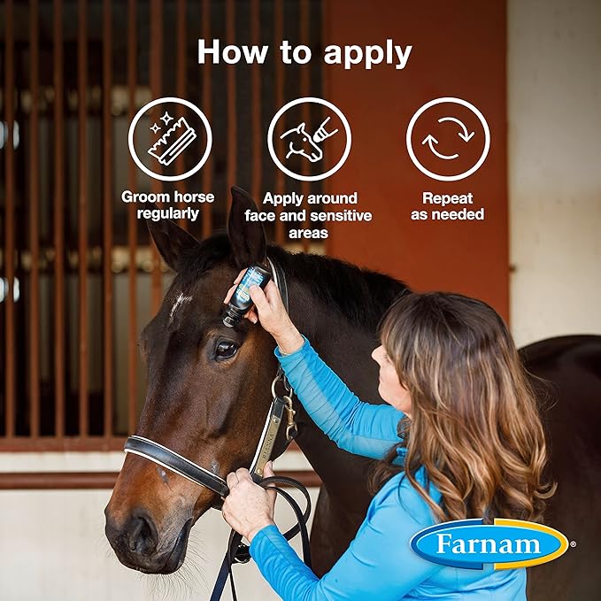 Farnam Endure Roll-On Fly Repellent for Horses, for Sensitive Areas, 3 Ounces-PawvioPets