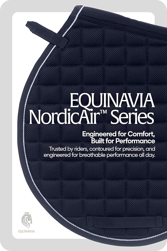 Equinavia Svalbard NordicAir™ Tech All Purpose Saddle Pad | Breathable Micromesh | Contoured Shape-PawvioPets