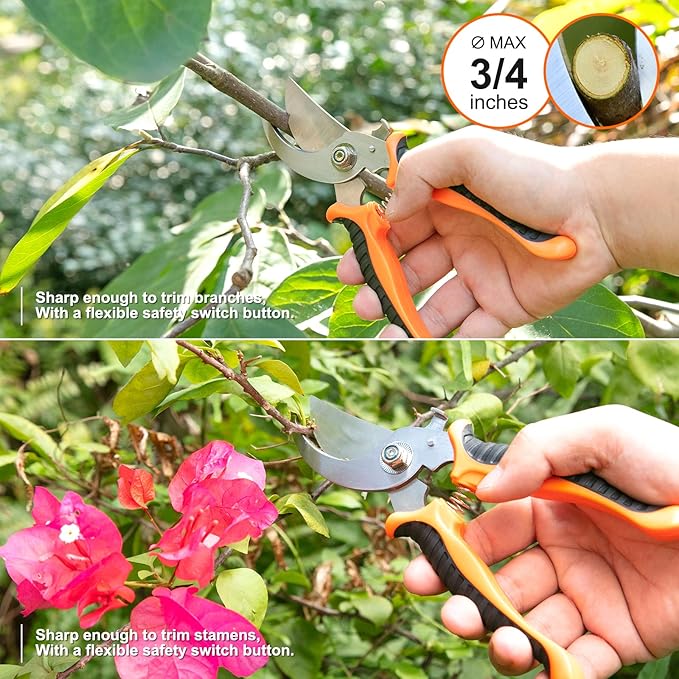 Gardening Tool Set, CHRYZTAL Stainless Steel Heavy Duty Gardening Tool Set, with Non-Slip Rubber Grip, Storage Tote Bag, Outdoor Hand Tools, Ideal Gardening Gifts for Women-PawvioPets