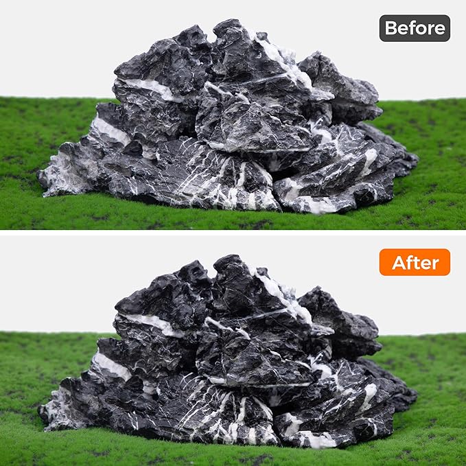 2-4 Inches Natural Seiryu Stone 10 PCS Aquarium Rocks for Aquascaping, Aquarium Landscaping, Terrariums, Fish Tank Decoration, Vivariums, Paludarium, Reptile and Amphibian Enclosures-PawvioPets