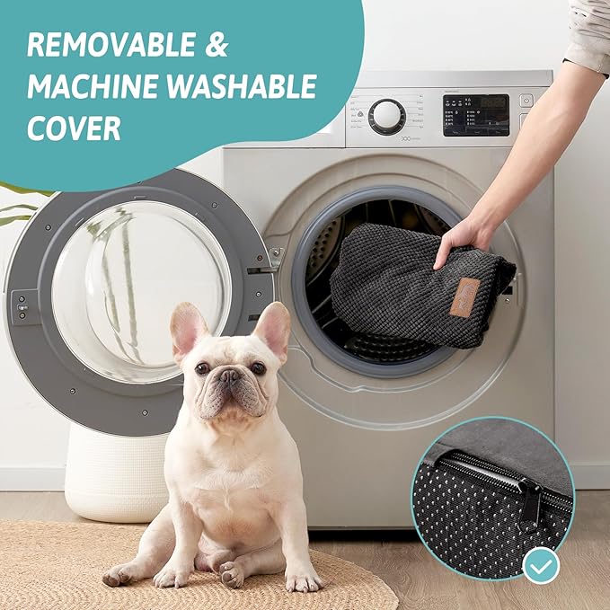 Extra Wide Dog Stairs with Tunnel, Detachable Large Pet Step for Small Medium Dog, Puppy or Cat, Ramp for High Bed, Couch, Sofa or Car, Stable, 19.7x33x22.4 inch, 5 Step, Black-PawvioPets