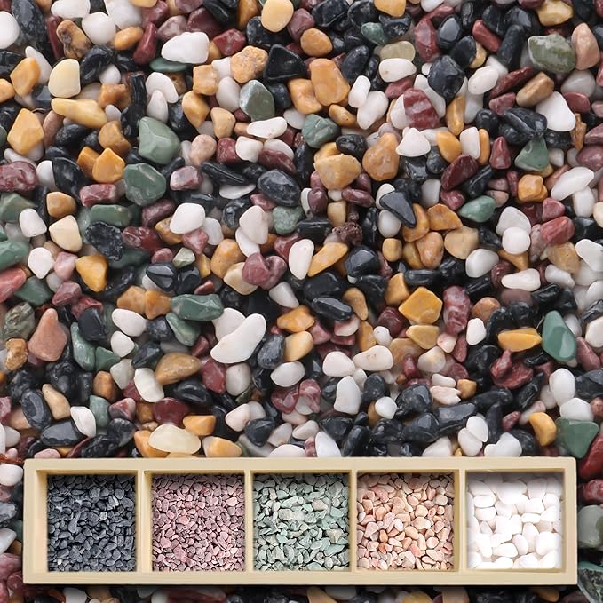 AVALUTION Aquarium Gravel for Plants -18lb Fish Tank Gravel for Succulent Cactus & Bonsai, 1/4Inch Decorative River Rocks Pebbles for Gardening, Flower Pots, Landscaping, Terrarium-PawvioPets