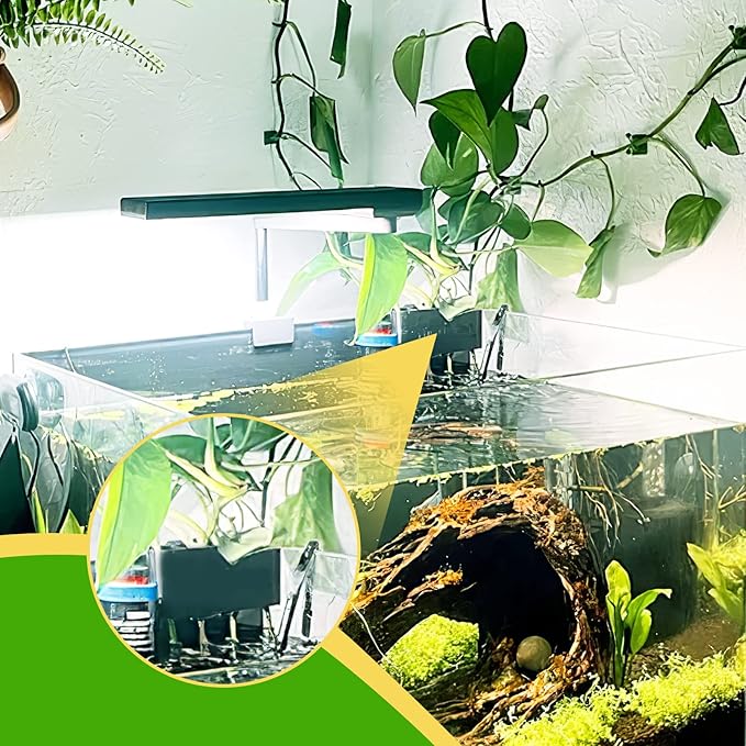 Aquarium Plant Holder with 5 Hole, Plastic Aquatic Plant Pot, Aquarium Planter Cups for Aquarium Plants Live, Aquarium Decor for Fish Tank Live Plants, 1.5inch-PawvioPets