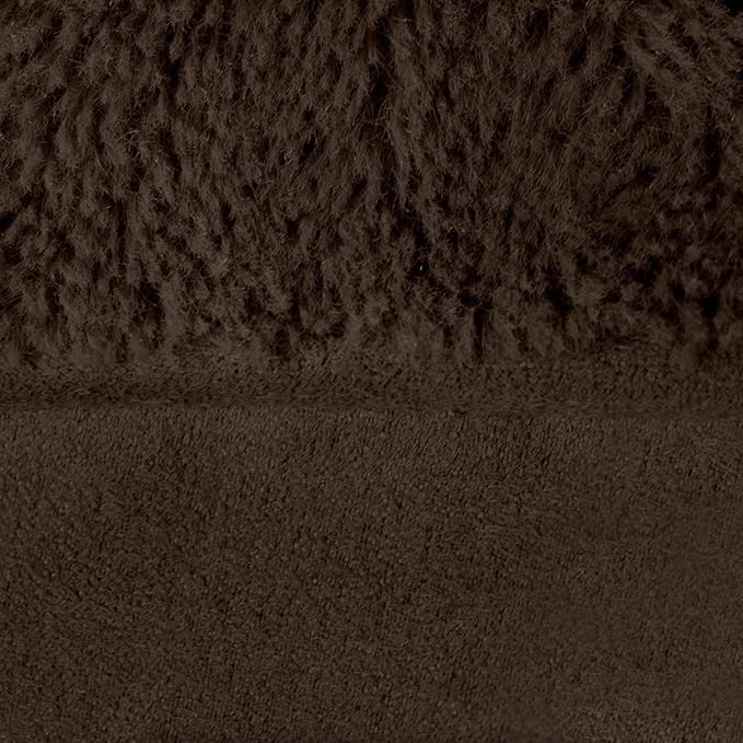 Furhaven Orthopedic Dog Bed for Large Dogs w/ Removable Bolsters & Washable Cover, For Dogs Up to 125 lbs - Plush & Suede Sofa - Espresso, Jumbo Plus/XXL-PawvioPets