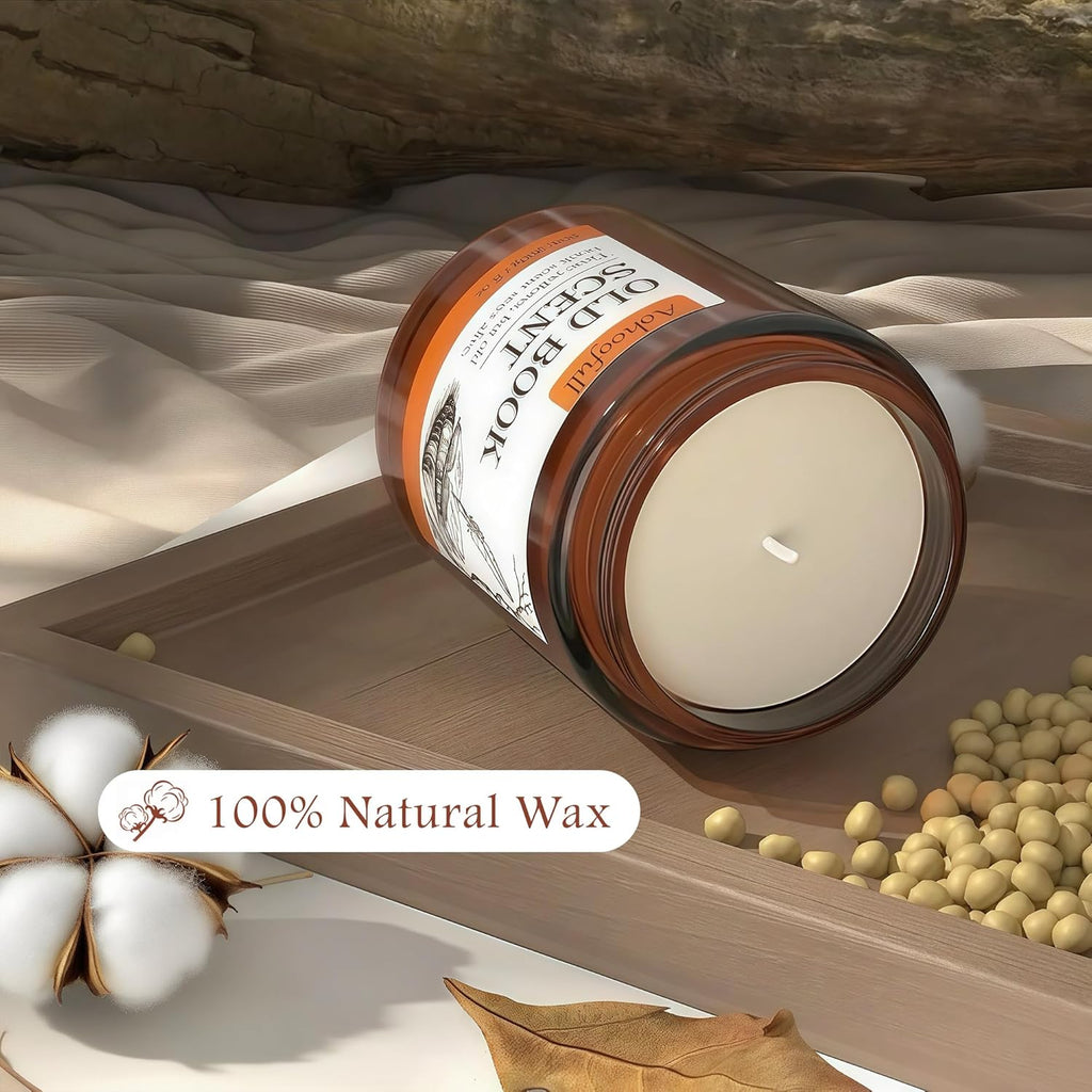 Scented Candles Gifts for Book Lovers,Soy Wax Candles,Inspired Gift Ideas for Readers,Women, Bookworm, Librarian, Men, Friend