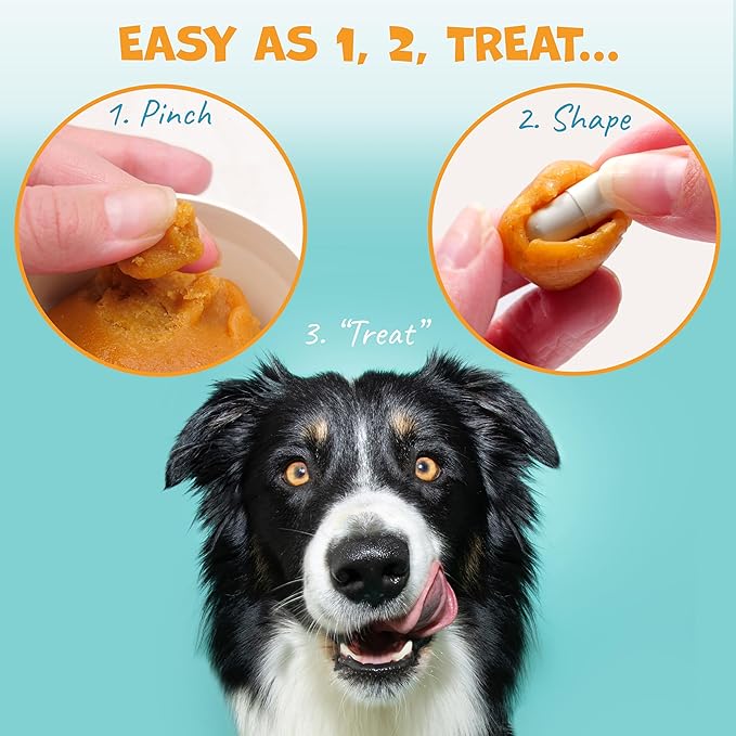 Flavor-Doh - Flavored Pill Wrap for Dogs to Hide Capsules, Create Pockets, and Form Pill Treats for Dogs - Easy-to-Use Treat Paste for Pet Medicine - Peanut Butter (8oz)-PawvioPets