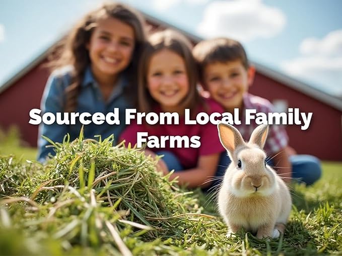 Blue Mountain Hay | Fresh 2nd Cutting Timothy Grass Hay (10 Pounds) | Soft & Leafy, Balanced Nutrition | High-Altitude Hay Pet Food for Adult Rabbits, Guinea Pigs, Chinchillas, and Other Small Pets-PawvioPets