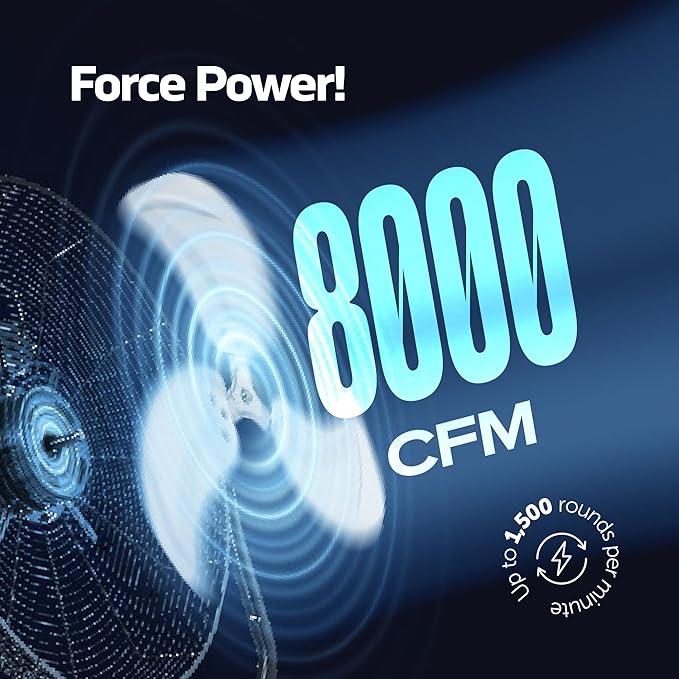 24 Inch High-Velocity Industrial Metal Drum Fan 8,800 CFM, 3-Speed Heavy Duty Floor Fan, 360-Degree Tilt for Commercial, Warehouse, Workshops, Garage, Factory, and Basement with Extreme Power-PawvioPets