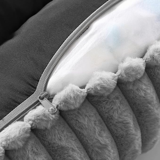 Arlee Saddle Sofa Memory Foam Pet Bed, Comfortable & Washable, Ideal for Dogs and Puppies, Extra Comfort, Couch Design, Crate & Kennel Furniture, Pet Supplies & Essentials, Grey, Large-PawvioPets