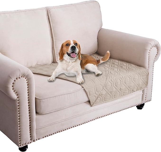 Ameritex Waterproof Blanket Reversible Dog Bed Cover Pet Blanket for Furniture Bed Couch Sofa-PawvioPets