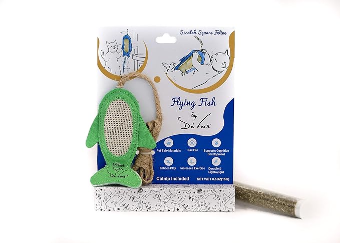 De' Vora Cat Scratcher Toy - Scratch, Play & File - Catnip Toys for Scratching Post - Cat-PawvioPets