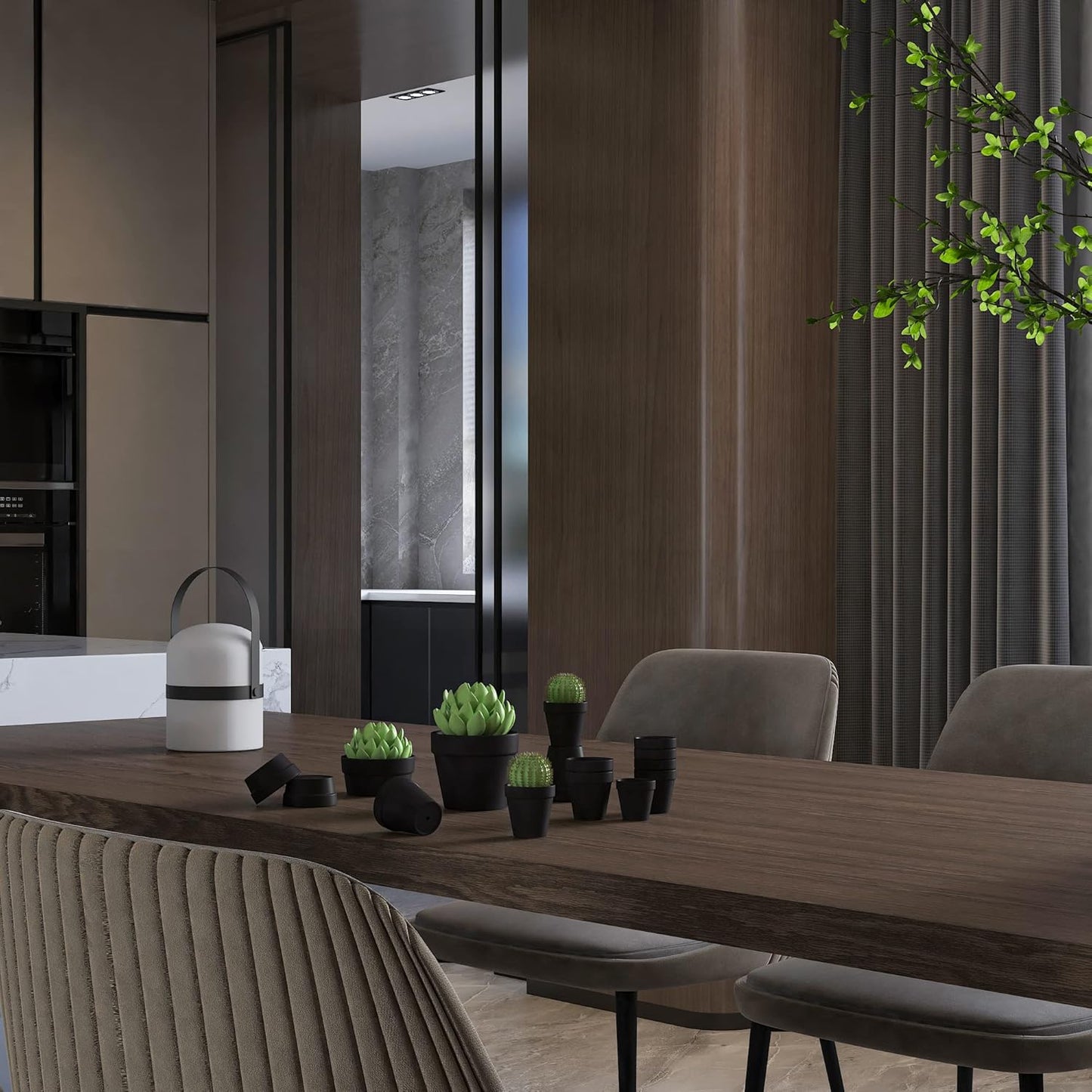 80 Pcs Small Mini Black Clay Pots 2.1'' Terracotta Pot Clay Ceramic Pottery Planter Cactus Flower Pots Succulent Nursery Pots- Great for Window Boxes, Cactus, Plants, Crafts, Wedding Favors