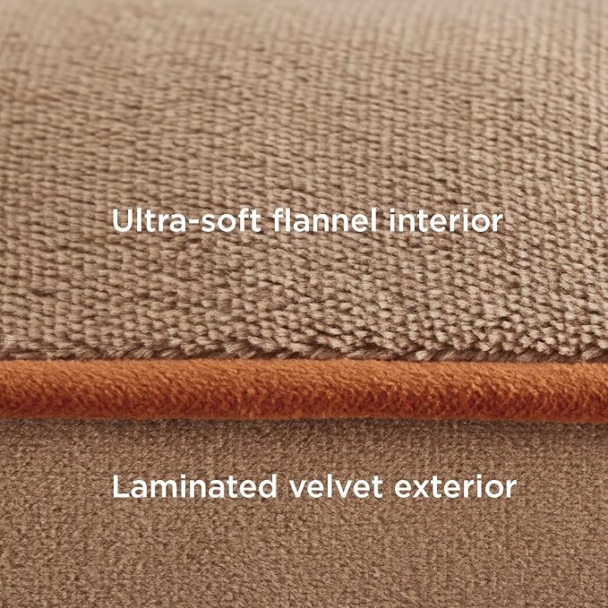 Bedsure Orthopedic Dog Beds for Small Dogs - Washable Small Dog Cat Bed Waterproof, Comfort Pet Couch Sofa with Washable Removable Cover, Pets Bed with Nonskid Bottom, Hazel, 24"-PawvioPets