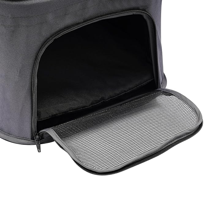 2 Tiers Pet Stroller,4 Wheel Dog Stroller Cat Strollers,3.07lbs Pet Gear Foldable Jogger Travel Cart,Grey Cat Carrying Cart with Storage Basket for Small Medium Pet (Grey)-PawvioPets