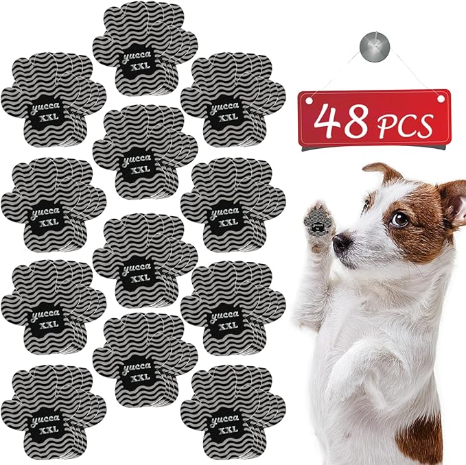 Dog Anti Slip Paw Grips Traction Pads, Dog Paw Protector with Stronger Adhesive, Toe Grips for Dogs from Slipping on Hardwood Floors, Dog Shoes Booties Socks Replacement for Older Dogs-PawvioPets