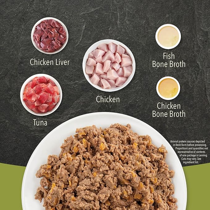 ACANA Premium Pate Kitten Wet Cat Food in Bone Broth Chicken + Tuna Recipe 5.5oz Cans (6 Count)-PawvioPets