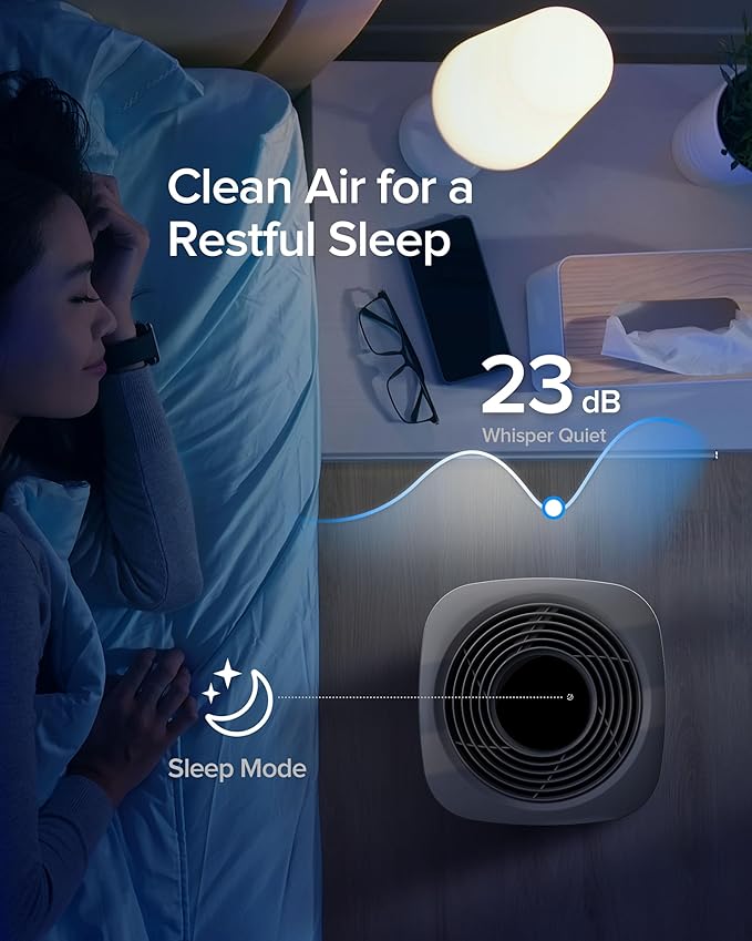 Air Purifier for Home Bedroom Large Room 1050 Sq Ft Air Filters Up to 99.99% PM2.5 Display Smart Air Cleaner Works with HomeKit for Baby Pet Desktop Office, AP2-2025-PawvioPets