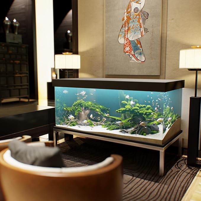 30 in X 60 in. Aquarium Stand | Industrial Style Aluminum Fish Tank Base with Open Frame Design-PawvioPets