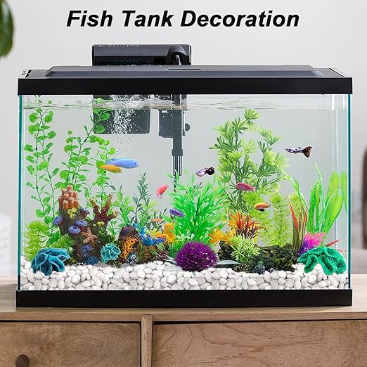 Aquarium Gravel,Landscaping Pebbles, Decorative Ornamental Pebbles Garden,Landscaping Stones Gravel Filler for Home Decoration Flower Bed Fish Tank Plants Vases Succulents (10 Pounds, White)-PawvioPets