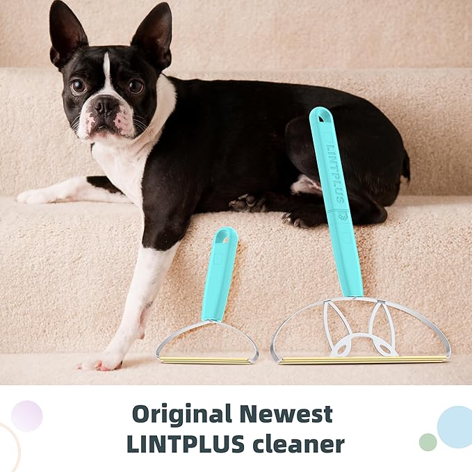 Flex MAX & Pro Pet Hair Remover Kit by LINTPLUS - Dog & Cat Hair Removal Tool for Furniture, Carpets, Rugs & Couches - Easy to Use, Reusable Carpet Scraper for Pet Hair-PawvioPets