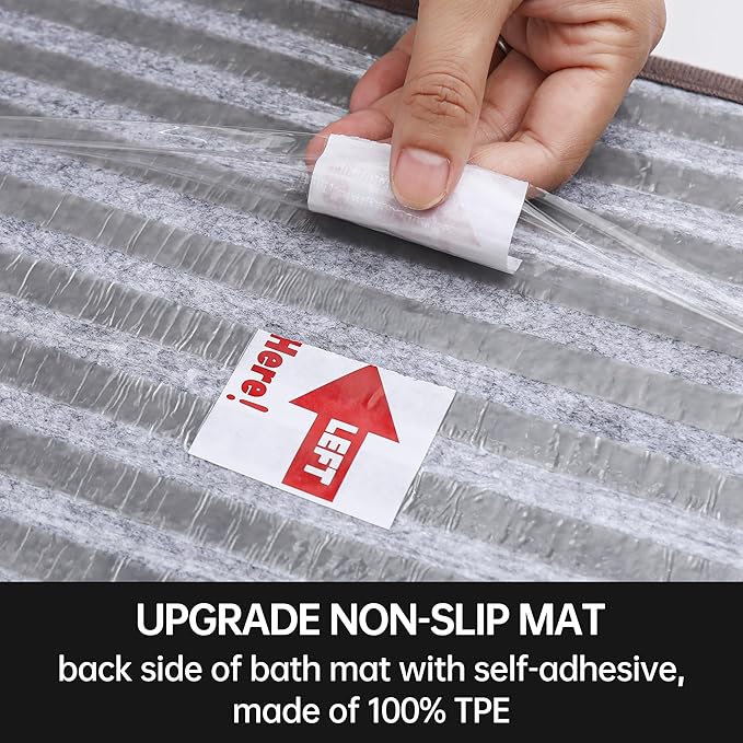 COSY HOMEER Edging Stair Treads Non-Slip Corner Indoor Stair Runners for Wooden Steps,Landing Slip Resistant Stair Rugs for Kids and Dogs, 100% Polyester TPE Backing,Grey,20"X32"-PawvioPets