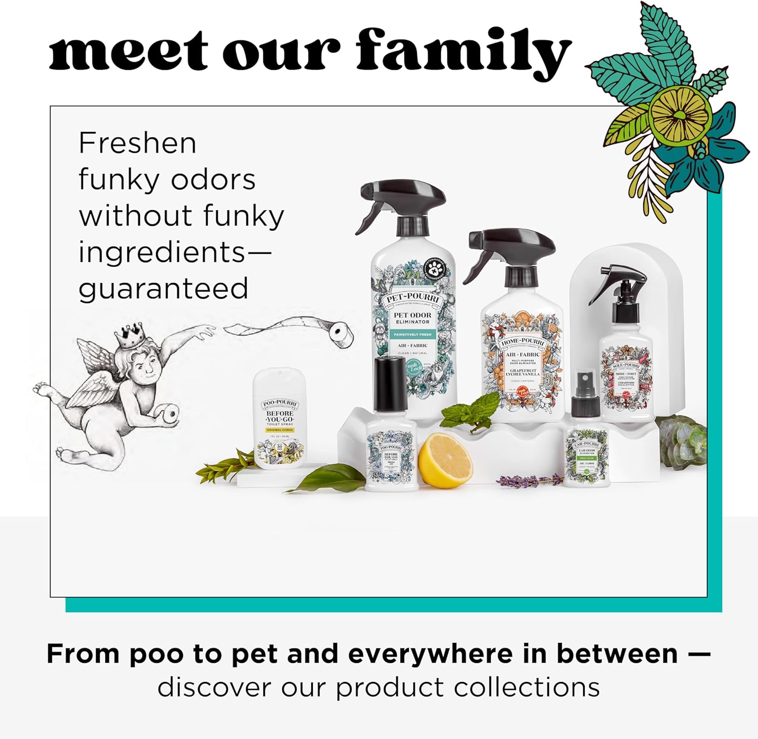 Poo-Pourri Before-you-Go Toilet Spray Bundle, Original Citrus 2 Fl Oz and Original Citrus 1 Fl Oz Pocket Travel Size - Lemon, Bergamot and Lemongrass