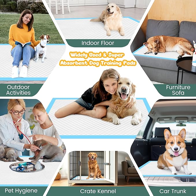 Extra Large Puppy Pads 28" x 34"-30 Count, Super Absorbent Dog Pee Pads Quick Drying Leak-Proof X-Large Dog Training Pads Disposable Training Pads for Dogs Puppies Cats-PawvioPets