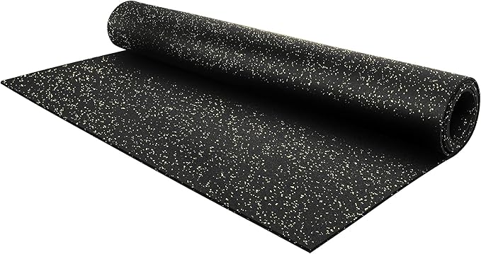 Flooring Inc's 1/4" Thick Tough Rubber Flooring Roll | Flexible Recycled Rubber Floor Mats for Home Gym | Heavy Duty Rubber Mat for Home Gyms, Sheds, Horse Stall Mat or Trailer-PawvioPets