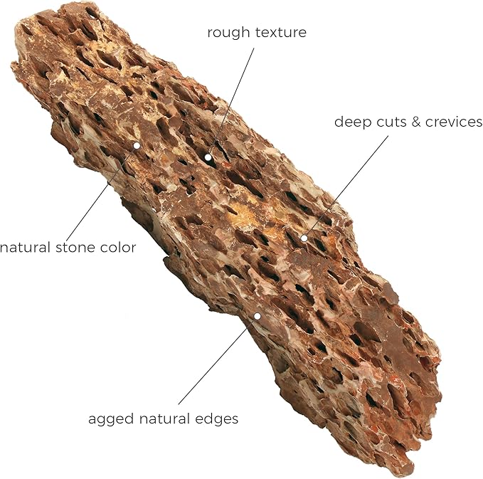 22-24 Inches Natural Dragon Stone 1 PCS Ultra Large Aquarium Rocks for Aquascaping, Aquarium Landscaping, Terrariums, Fish Tank Decoration, Vivariums, Paludarium, Amphibian Enclosures-PawvioPets