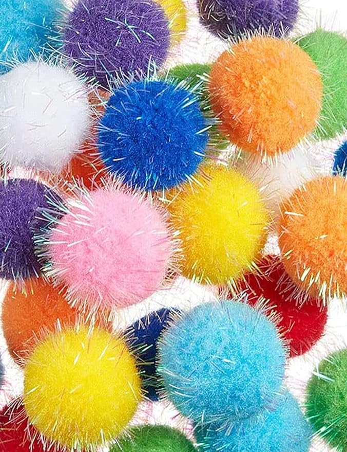 100-Pack Cat Toy Balls – Soft Fuzzy Toys for All Cats to Play and Exercise Indoors (1.5 inch, Cat Toys Pro Collection)-PawvioPets