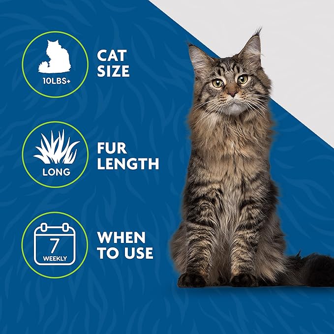 FURminator® deShedding Tool For Medium/Large Cats, Long Hair, Removes Loose Hair From Shedding-PawvioPets