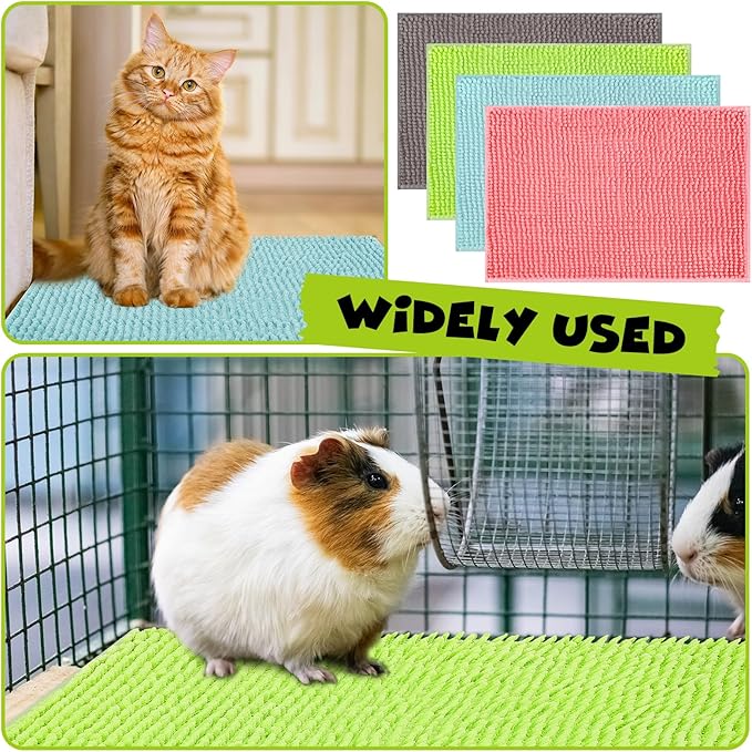 Barydat 8 Pcs Guinea Pig Cage Liner for Guinea Pig Cage Bedding Reusable Rabbit Mat Pad Washable Training Pad Animal Sleeping Bedding Mat-PawvioPets