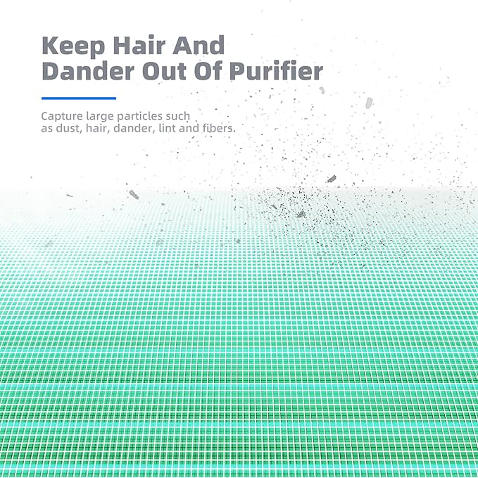 AROEVE MK04 Air Filter Replacement 4-in-1 Filter for Pollen Pet Dander Hair- Pet Dander Version(2 Pack)-PawvioPets