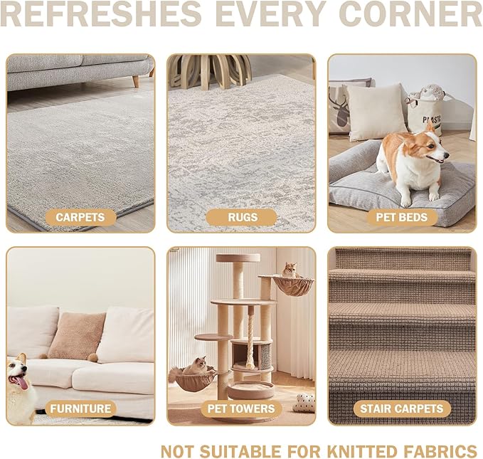 63“Ultra Long Carpet Rake by LINTPLUS-Heavy Duty Carpet Scraper & Pet Hair Remover for Deep Cleaning, Efficient Dog Hair Remover for Carpets,Rugs,Furniture-Durable Carpet Rake for Home Use-PawvioPets