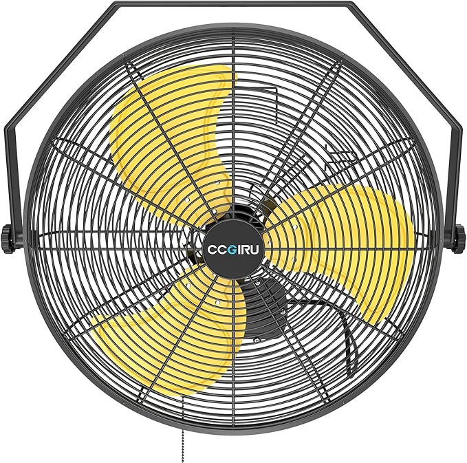 5400 CFM 20" Outdoor Wall Mount Fans, High Velocity 3-Speed Waterproof Professional Outdoor Fan, Heavy Duty Industrial Wall Fan for Patio, Commercial, Gazebo, and Garage, UL Listed-PawvioPets