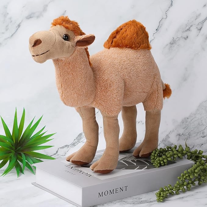 Camel Plush Toy, Stuffed Animal Plushie Doll, Soft Fluffy Like Real Desert Animals Hugging Toy - Present for Every Age & Occasion-PawvioPets