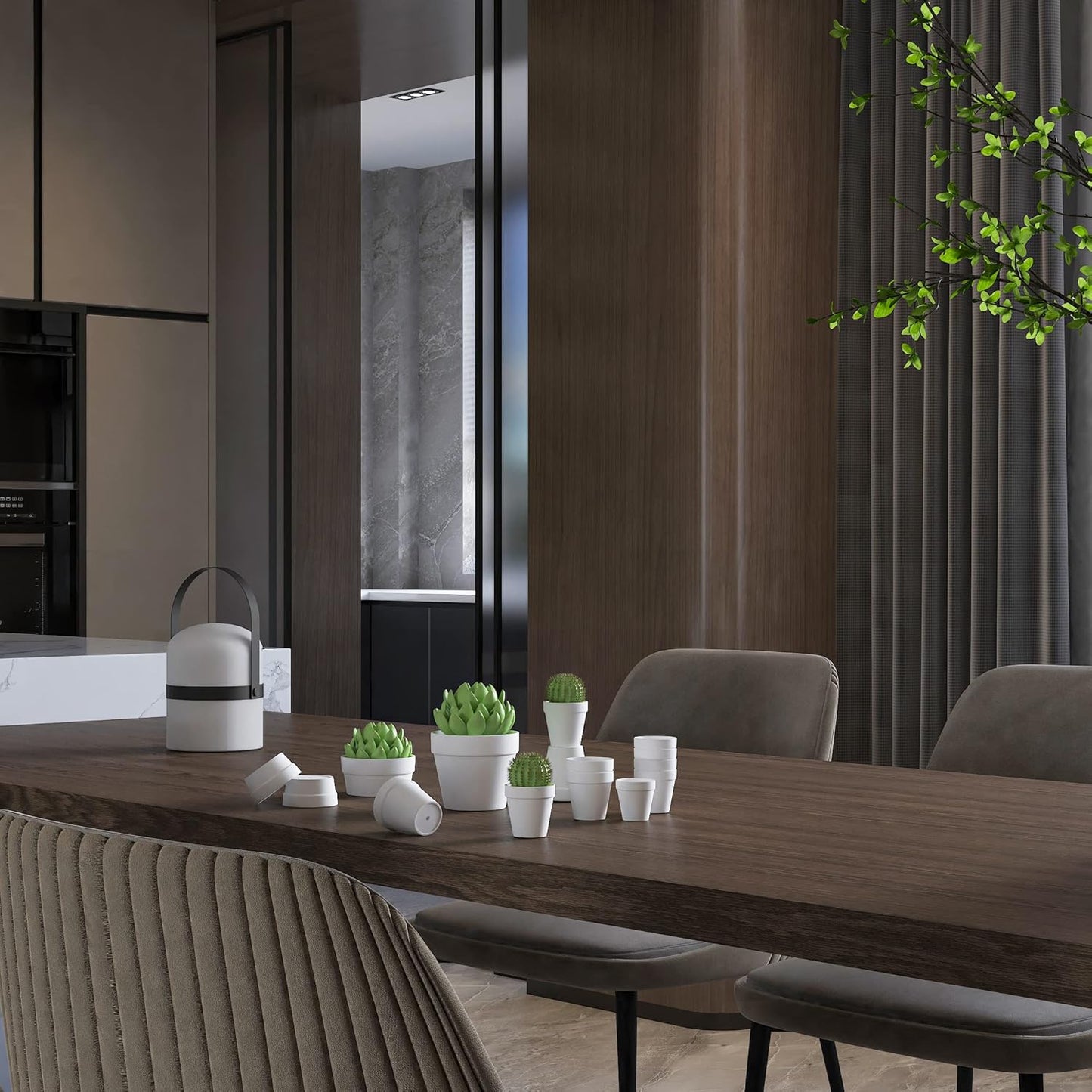 80 Pcs Small Mini White Clay Pots 2.1'' Terracotta Pot Clay Ceramic Pottery Planter Cactus Flower Pots Succulent Nursery Pots- Great for Window Boxes, Cactus, Plants, Crafts, Wedding Favors