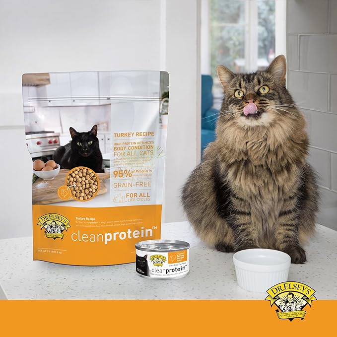 Dr. Elsey's cleanprotein Original Turkey Recipe Wet Cat Food, (Pack of 24), 2.75oz Cans-PawvioPets