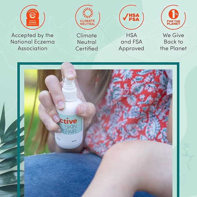 Active Skin Repair First Aid Healing Skin Spray - Natural & Non-Toxic with Hypochlorus Acid for Minor Cuts, Wounds, Scrapes, Rashes, Sunburns, & More, 3 oz-PawvioPets