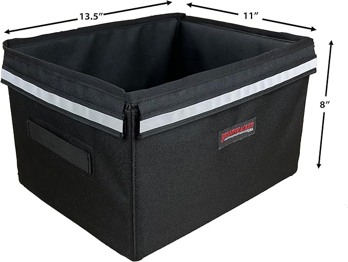 Bushwhacker Portland - Bike Rack Dog, Grocery and Goods Carrier - Bicycle Pannier Crate Cycling Basket Trunk Bag Rear Bed Storage Leash Carry Cargo Pet Commuter Behind Seat Accessories Ebike (Small)-PawvioPets